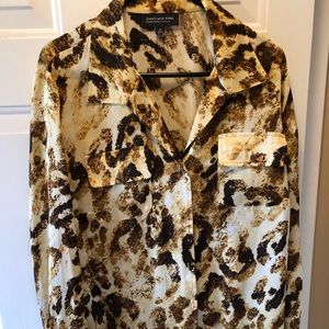 Jones New York Design Button Up Shirt